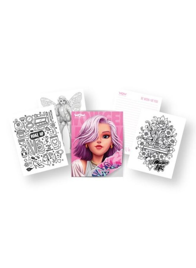 Wow Generation Colouring Notebook With 8 Metallic Gel Pens WOW00143 - Image 3